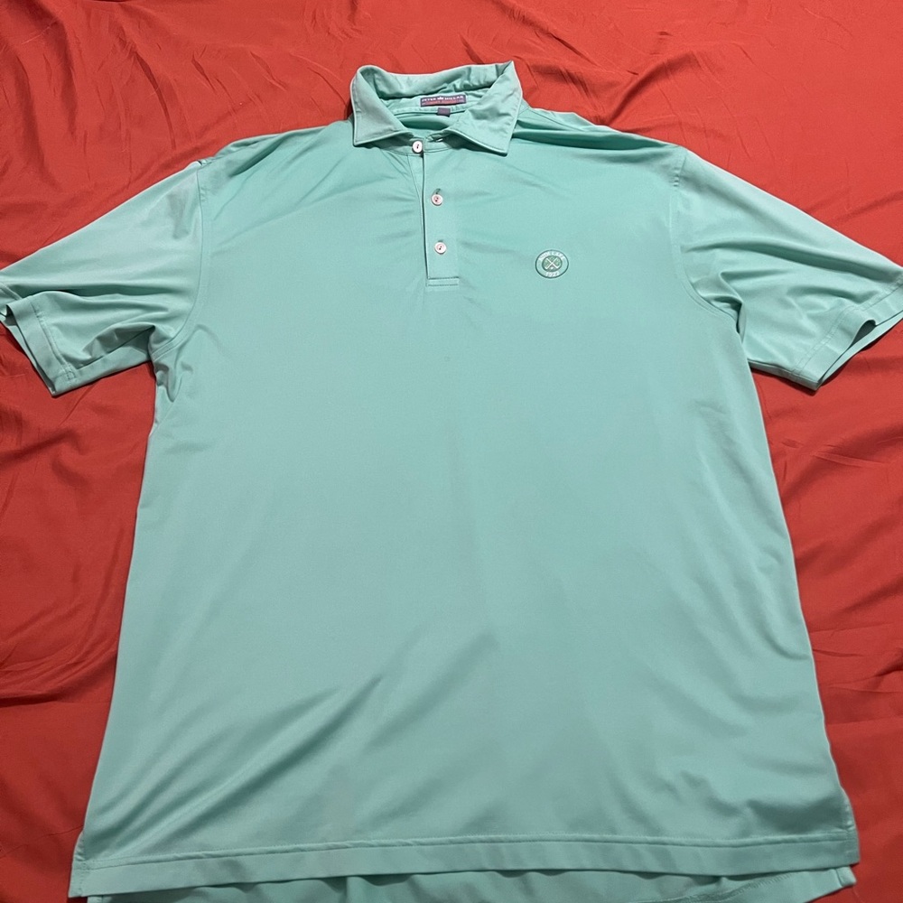 Peter Millar Men's Polo Shirt in Mint Green